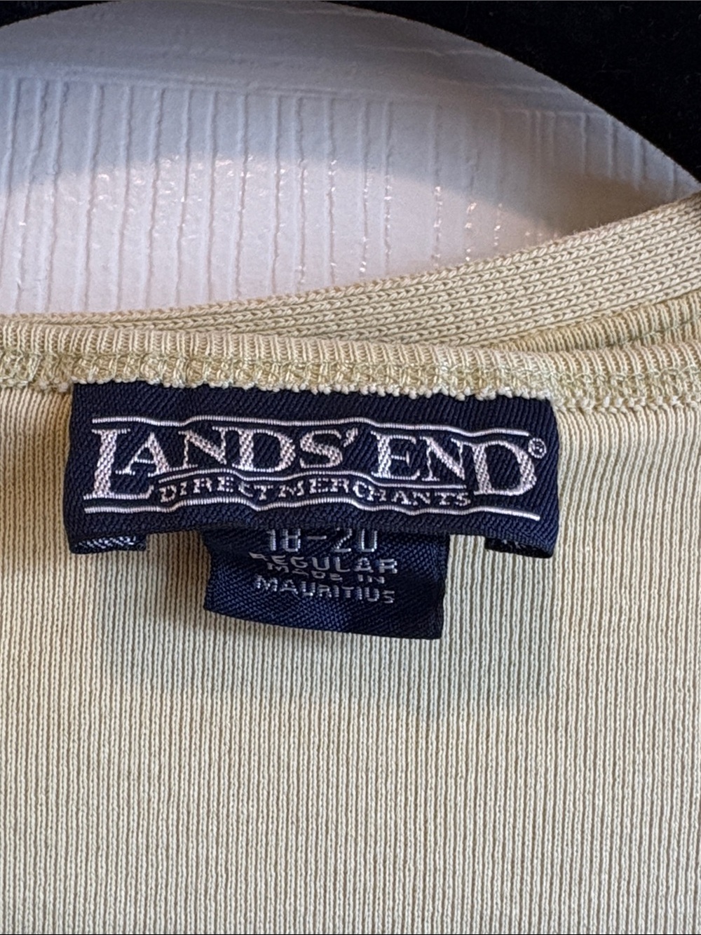Lands’ End | Light Green Cardigan & Tank Top Set Size 18-20 Regular Vintage - Picture 3 of 5